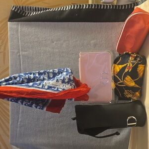 Dior Bundle Cosmetic Bag & Scarf